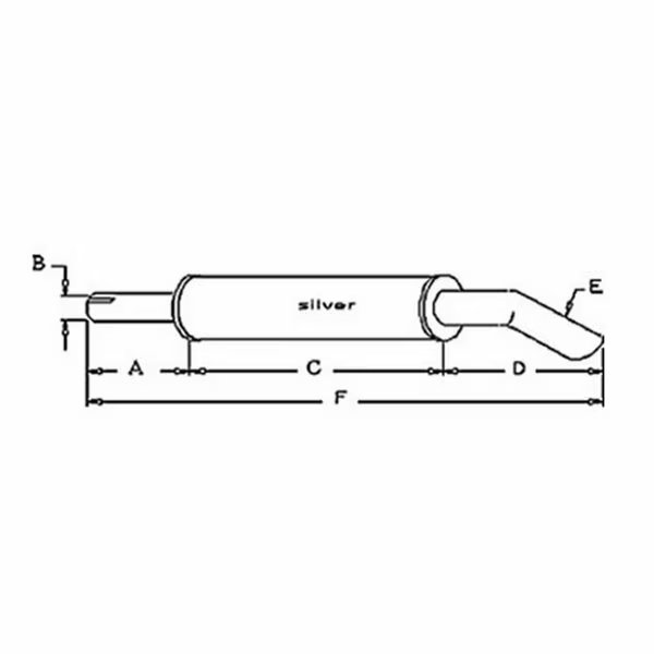 539525M1 Muffler Fits Massey Ferguson 230 240 250 245 255 360 265 275 310 350, Aftermarket, Mfr#: 539525M91